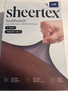 Sheertex 2 Pack Rip Resistant Tights / Pantyhose - size large